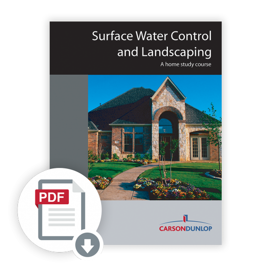 Surface Water Control and Landscaping Course