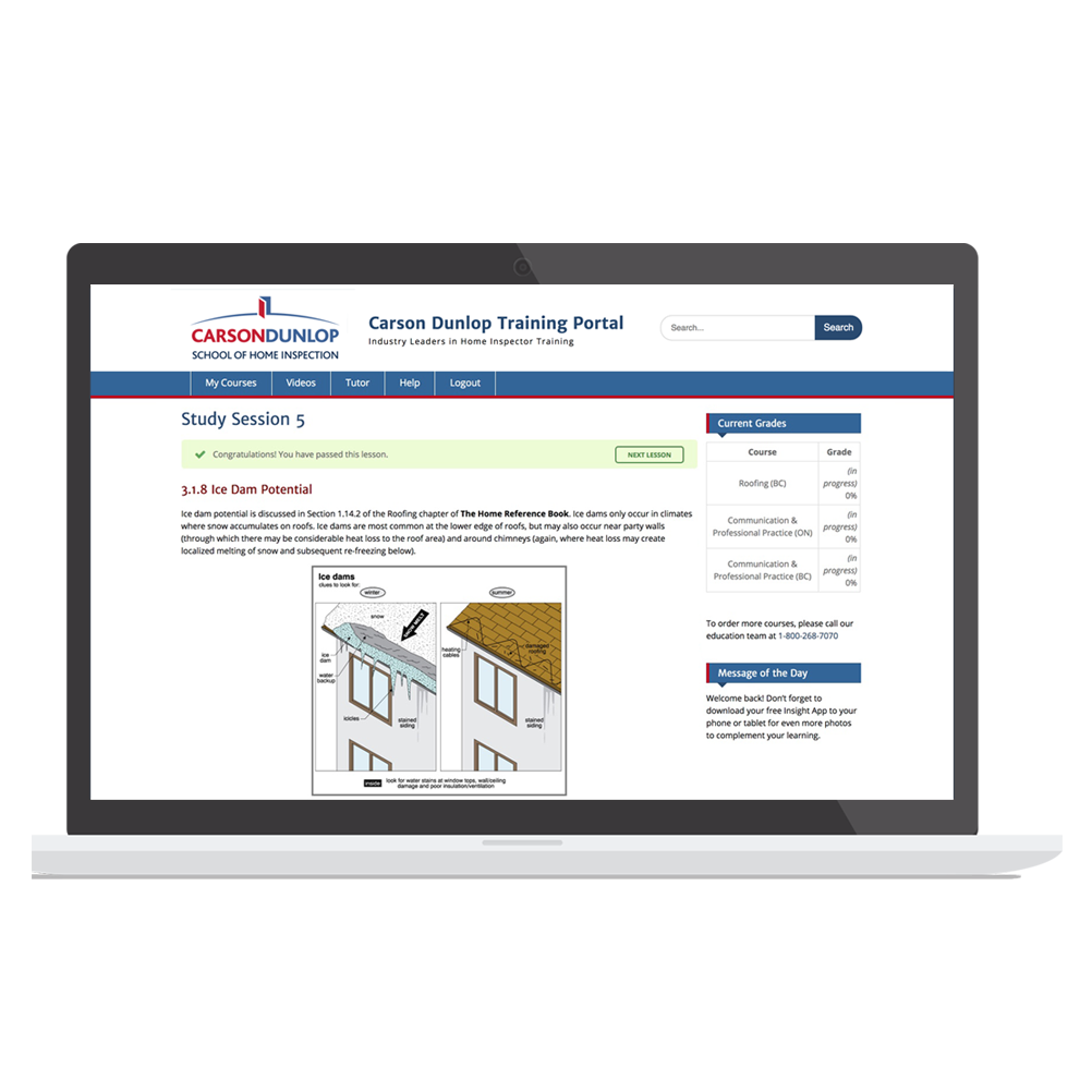 Complete Home Inspection Online Training Program Carson Dunlop Store